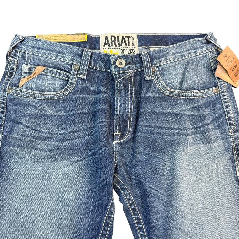Ariat Men's Light Blue Bootcut Jeans - Picture 8 of 14